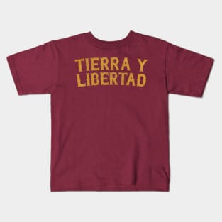 Tierra Y Libertad Kids T-Shirt